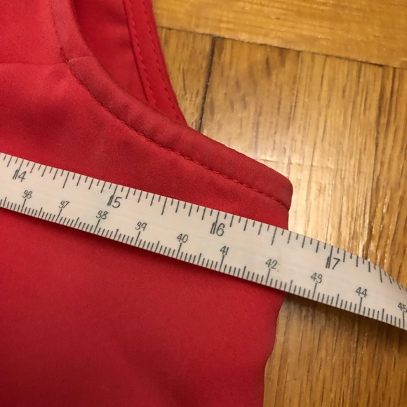 Flamingo hot pink hi lo Dynamite blouse - Picture 2 of 5